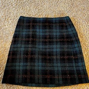 Loft plaid skirt